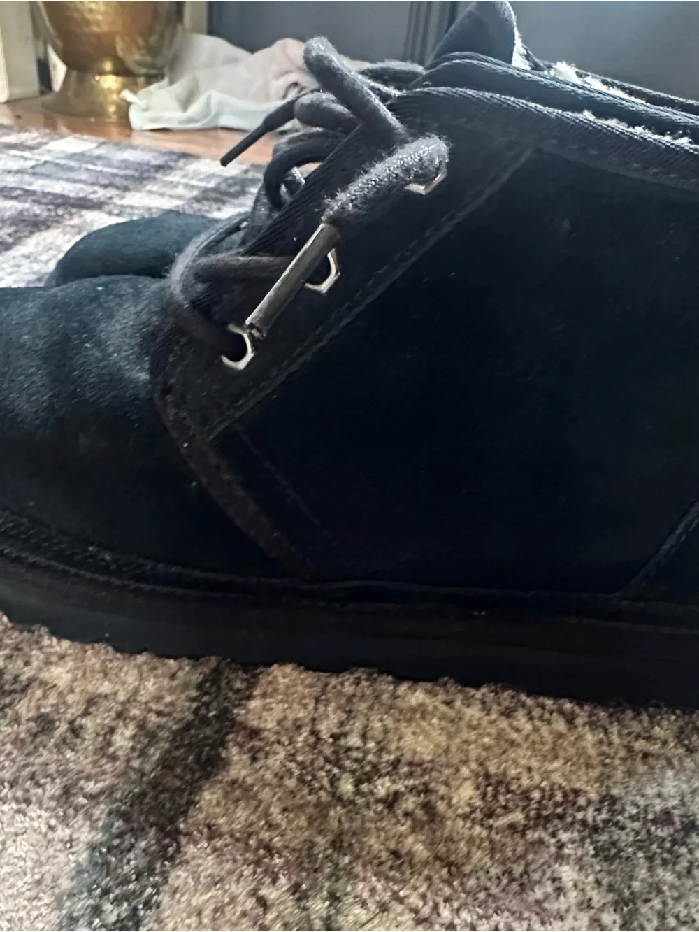 UGG Men's Black Suede Chukka Boot Sz 10